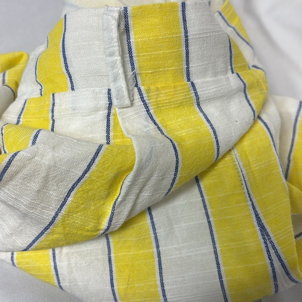 Altar’d State  Striped Yellow and White stretchy lined cotton  Shorts - Picture 7 of 10